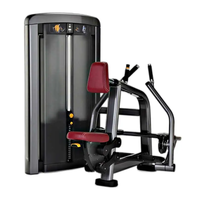 Mejor precio Equipo de gimnasio comercial de 3MM de espesor, máquina de fila sentada para ejercicio de espalda, remo Vertical