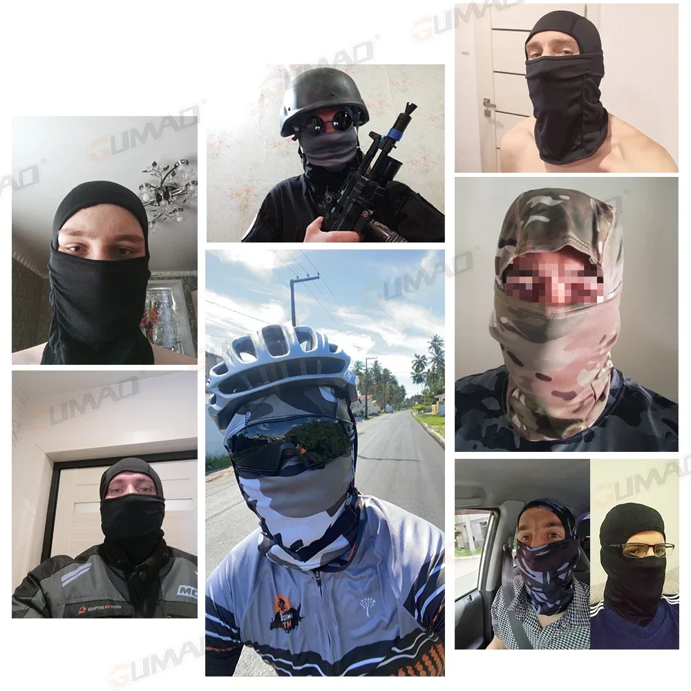 Best Tactical Mask Balaclava Full Face Cover Head Scarf Bicycle Ski Army Hiking Cycling Fishing Sport Hood Hat Men Women Summer
