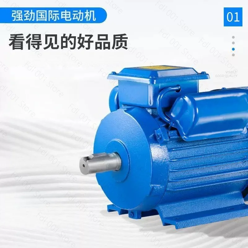Single Phase Motor All Copper 220V High Power 1.1/1.5/2/3 KW Motor Small Two Phase Motor view 5