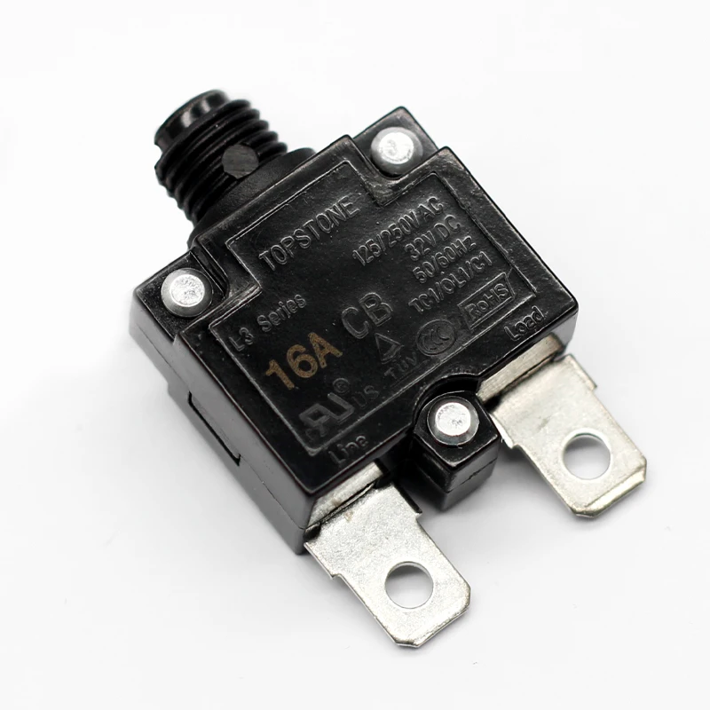 L3 Series Miniature Overload Protector 3A to 16A Electrical Manual Reset Circuit Breaker