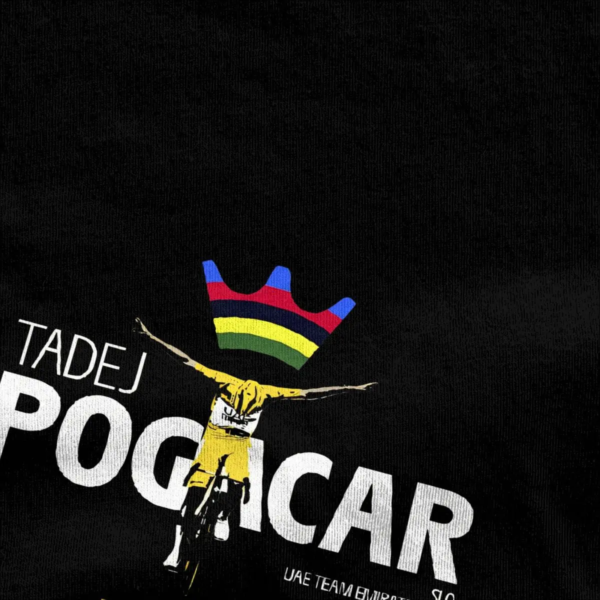 Men\'s Tadej Pogacar Cycling Pogi Team T-Shirts Cotton Clothing Summer Tour-De France Short Sleeves O-Neck Tshirt Large Size