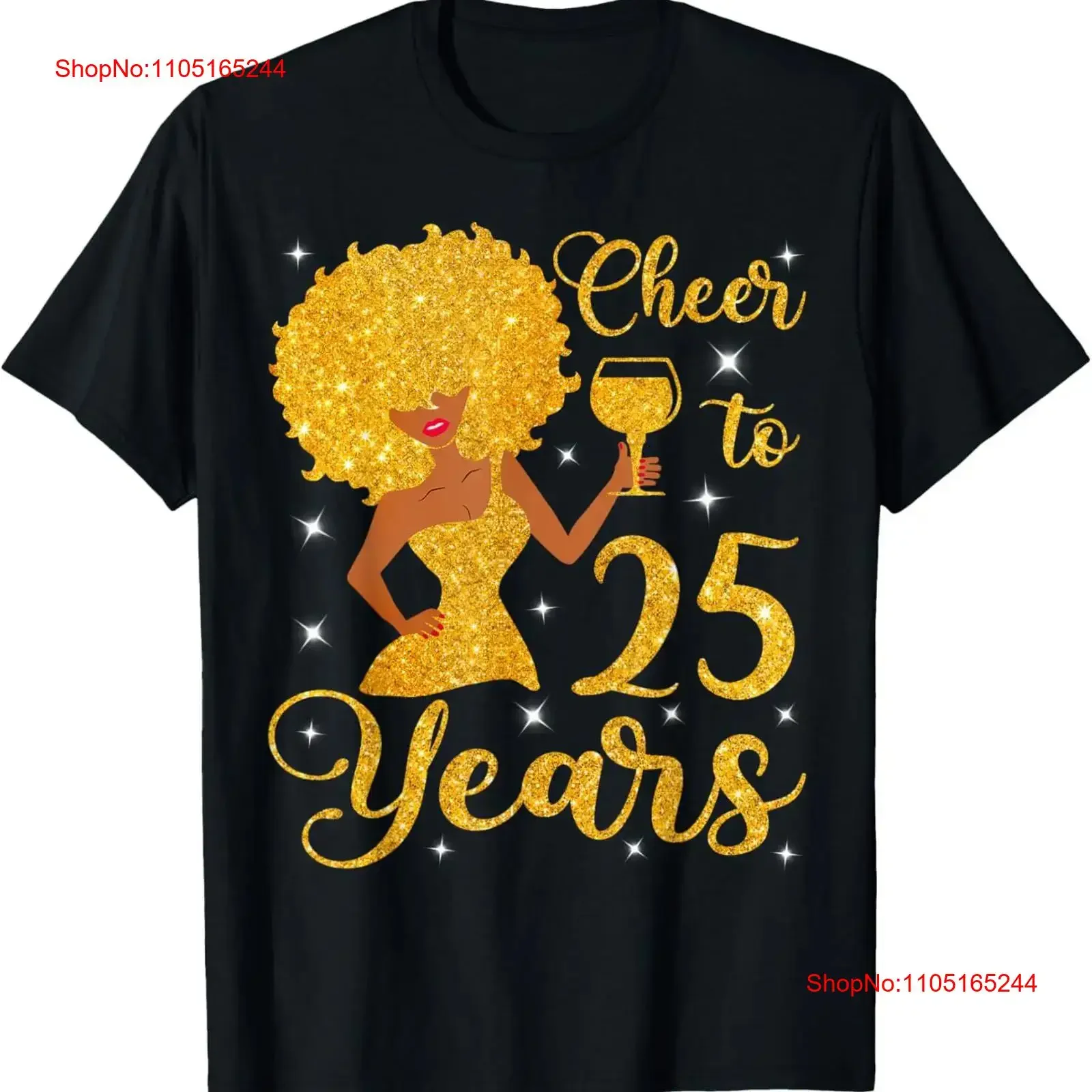 

Футболка Cheers To 25 лет в стиле афро на день рождения Queen Wine Lover, винтажная стираная уличная одежда, топ для повседневной носки, слегка мужская