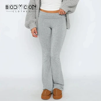 נשים מוצק מכנסיים נשים נשים רזה מתאים רזה מתאים גבוהה ללבוש מכנסיים מזדמנים בגדי נשים בגדים באורך מלא מכנסיים