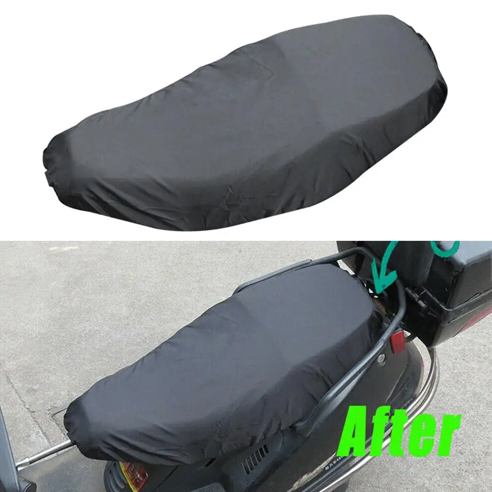 

Universal Motorcycle Rain Seat Cover Flexible Waterproof Black Accessories Sun Dust UV Saddle Cover 210D Sown Motorcycle Pr Q0X7