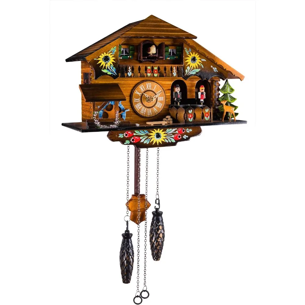 Cuckoo Clock Pendulum Quartz Wall Clock Black Forest House Home Decor