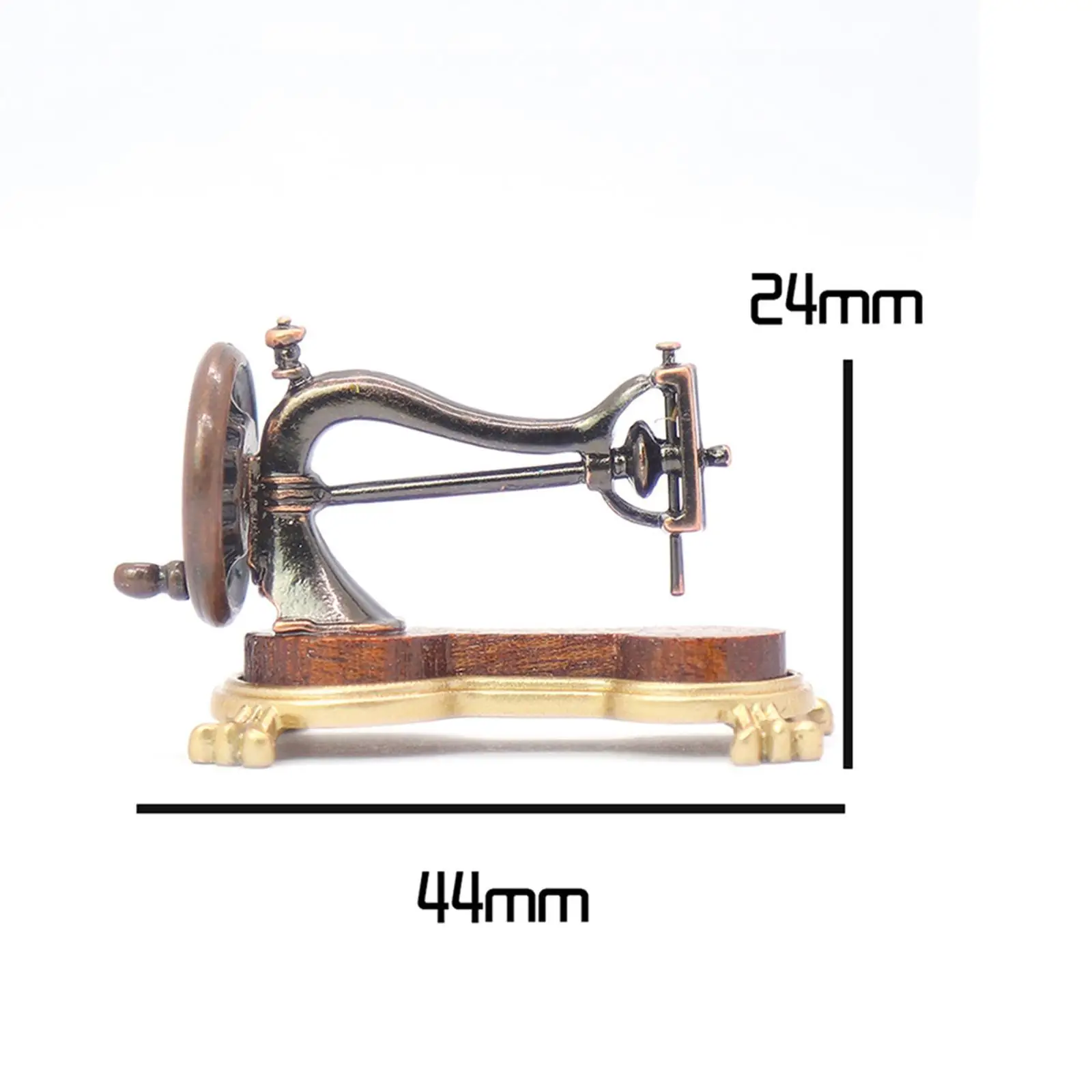 1/12 casa de bonecas máquina de costura decoração de casa de bonecas crianças fingir jogar brinquedo mini máquina de costura casa de bonecas mini ornamento para cenário diy