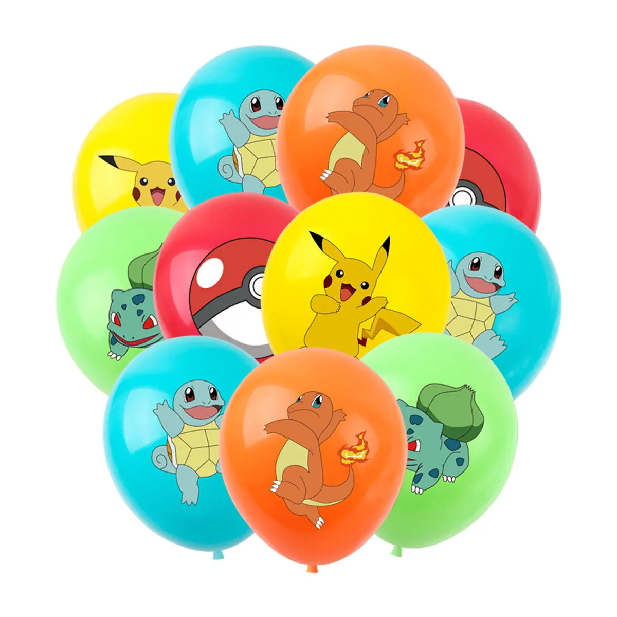 9-11PCS 12Inch Pokemon Pikachu Latex Balloon Set Boy Girl's Birthday Party Baby Shower Party Decorations Kid Toys Supplies