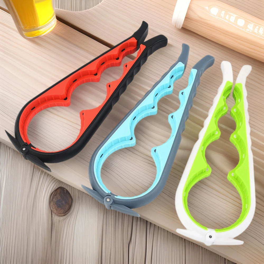 Can Opener Multi Functional Four In One Beverage Bottle Opener Cap Twister Four Position Can Opener Anti Slip Cap Twister