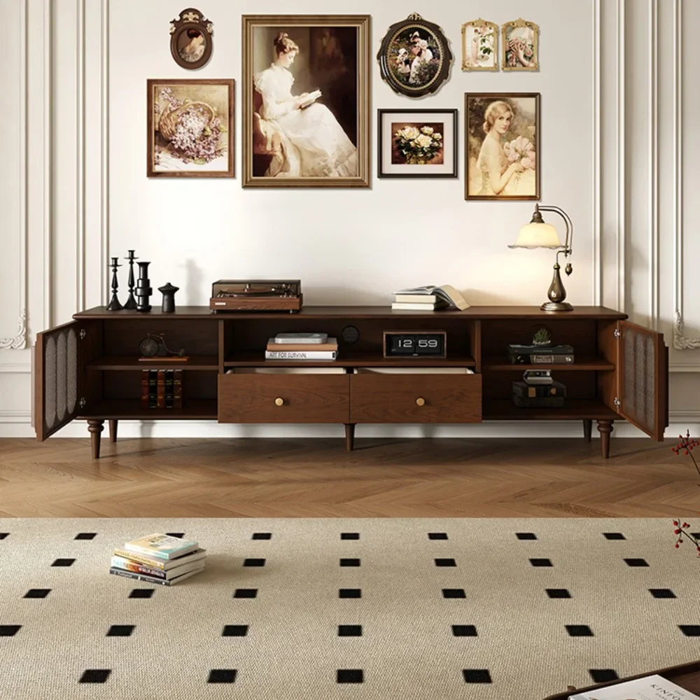 

Salon Chest Storage Tv Stands Minimalist Rooms Design Standing Mueble Shelf Modern Large High Legged Living Room Home Furniture