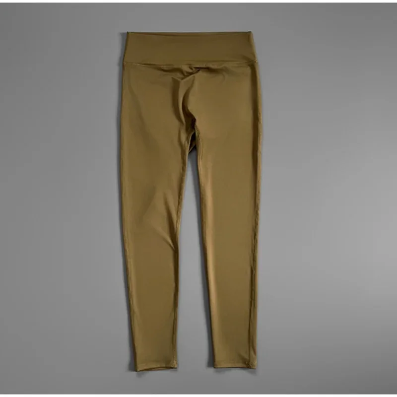 

Female girls' elastic compression lightweight quick-drying back rubbing gym pocket straight leg pants