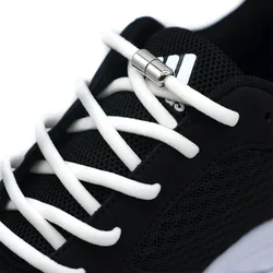 Elastic No Tie Shoelaces Semicircle Shoe Laces For Kids and Adult Sneakers Shoelace Quick Lazy Metal Lock Laces Shoe Strings