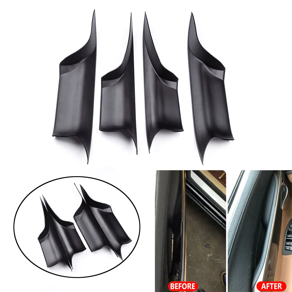 ABS Car Interior Inner Door Panel Handle Pull Trim Cover For BMW 7 Series F02 730i 740i 750i 760i 2008-2015 4Pcs/Set