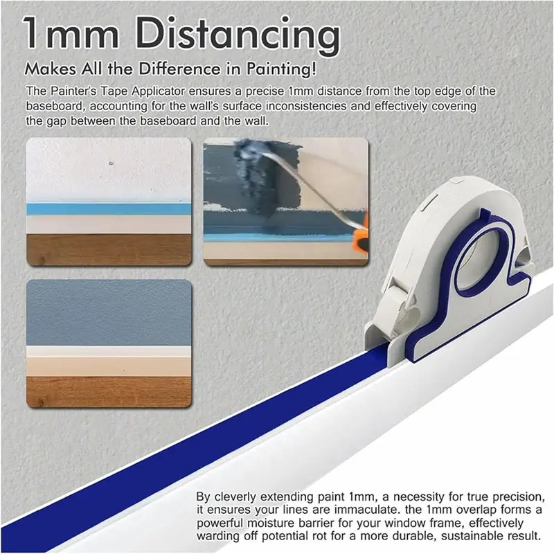 【LAST CHANCE】Painters Tape Applicator, Masking Master, Masking Master Tape Dispenser Paint Tape Applicator Set 5 Rolls Masking