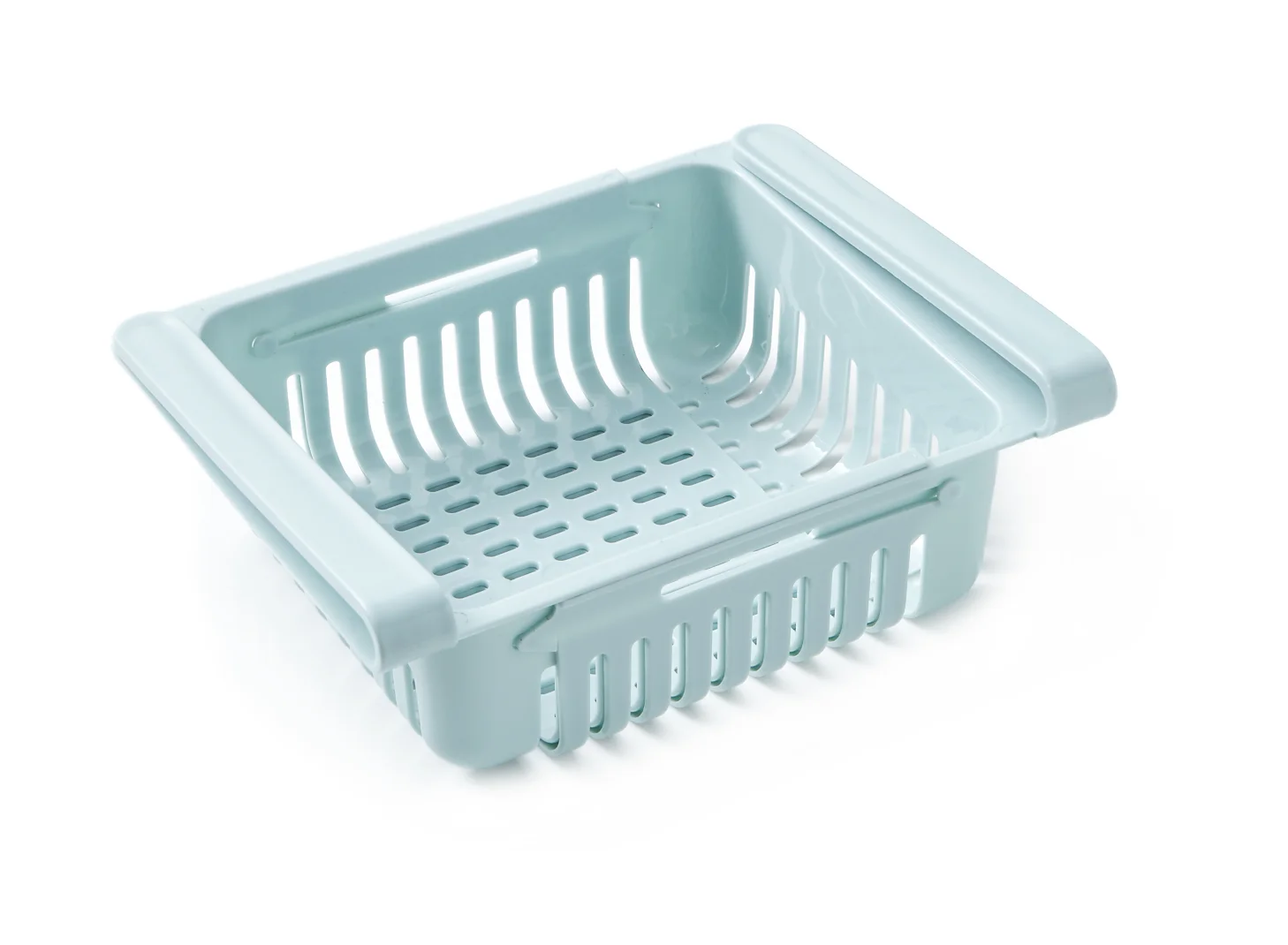 1pc Retractable Drawer Storage Basket Set - Space-Saving Organizer for Fridge & Kitchen - Convenient, Easy-to-Use, Durable - Hom