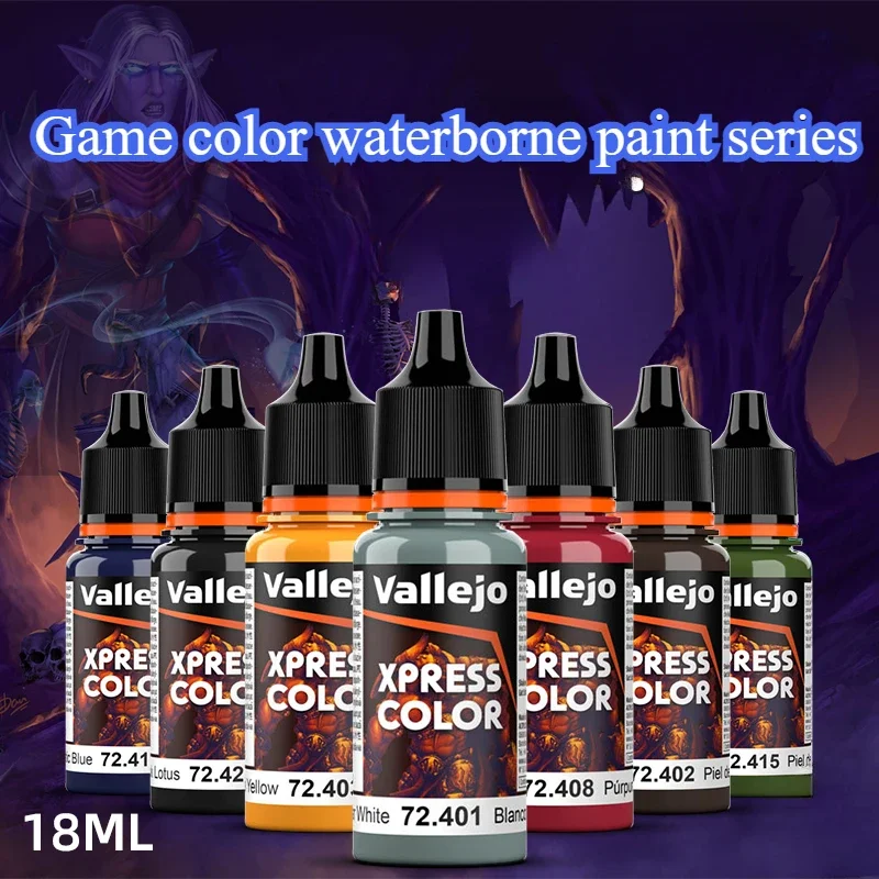 18ml Game Color Series Environmental Protection Water-based Paint DIY Animation Character Model Coloring  Art WaterColor Pigment