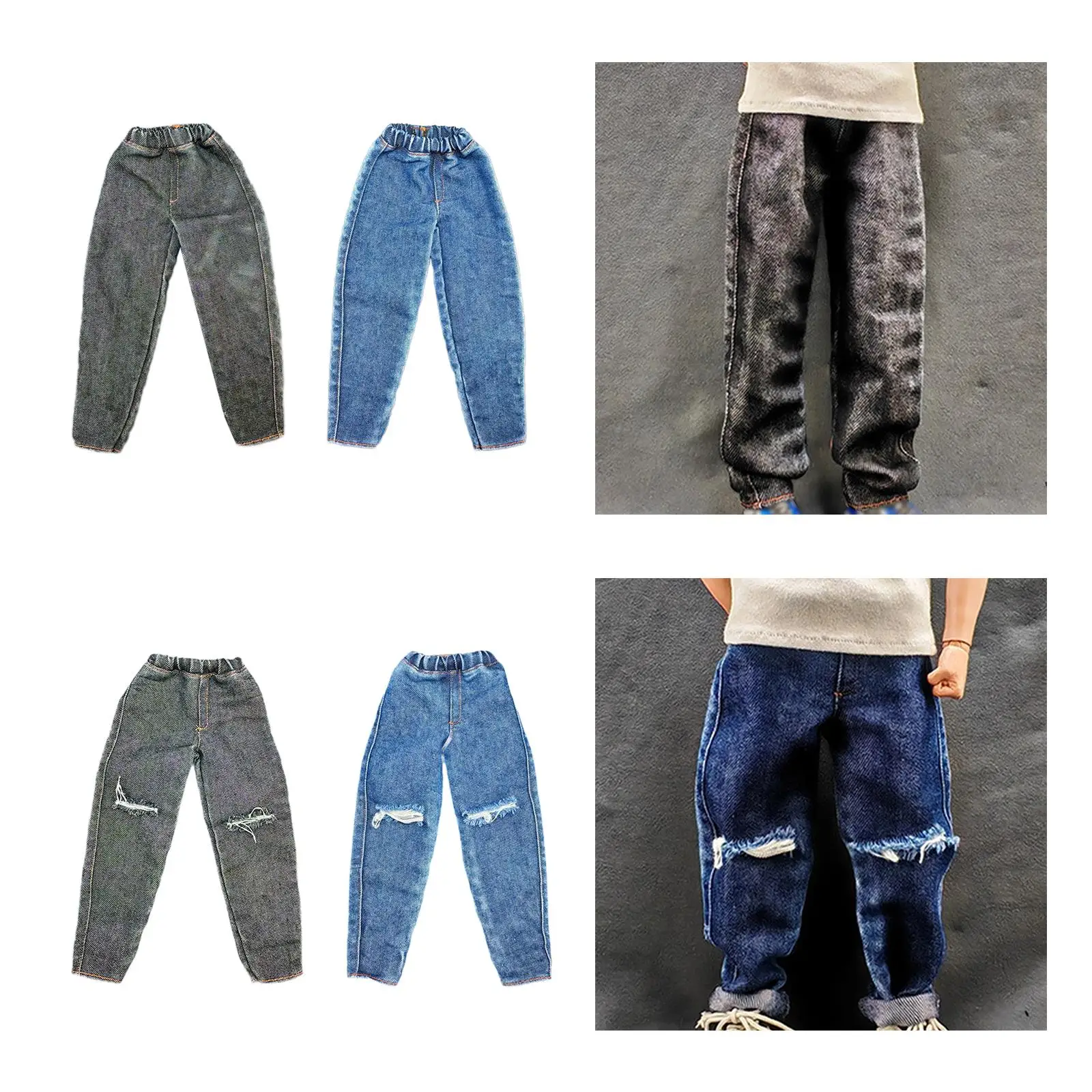 

1:6 Action Figures Jeans Stylish 30cm Doll Decor Accessories Doll Clothing