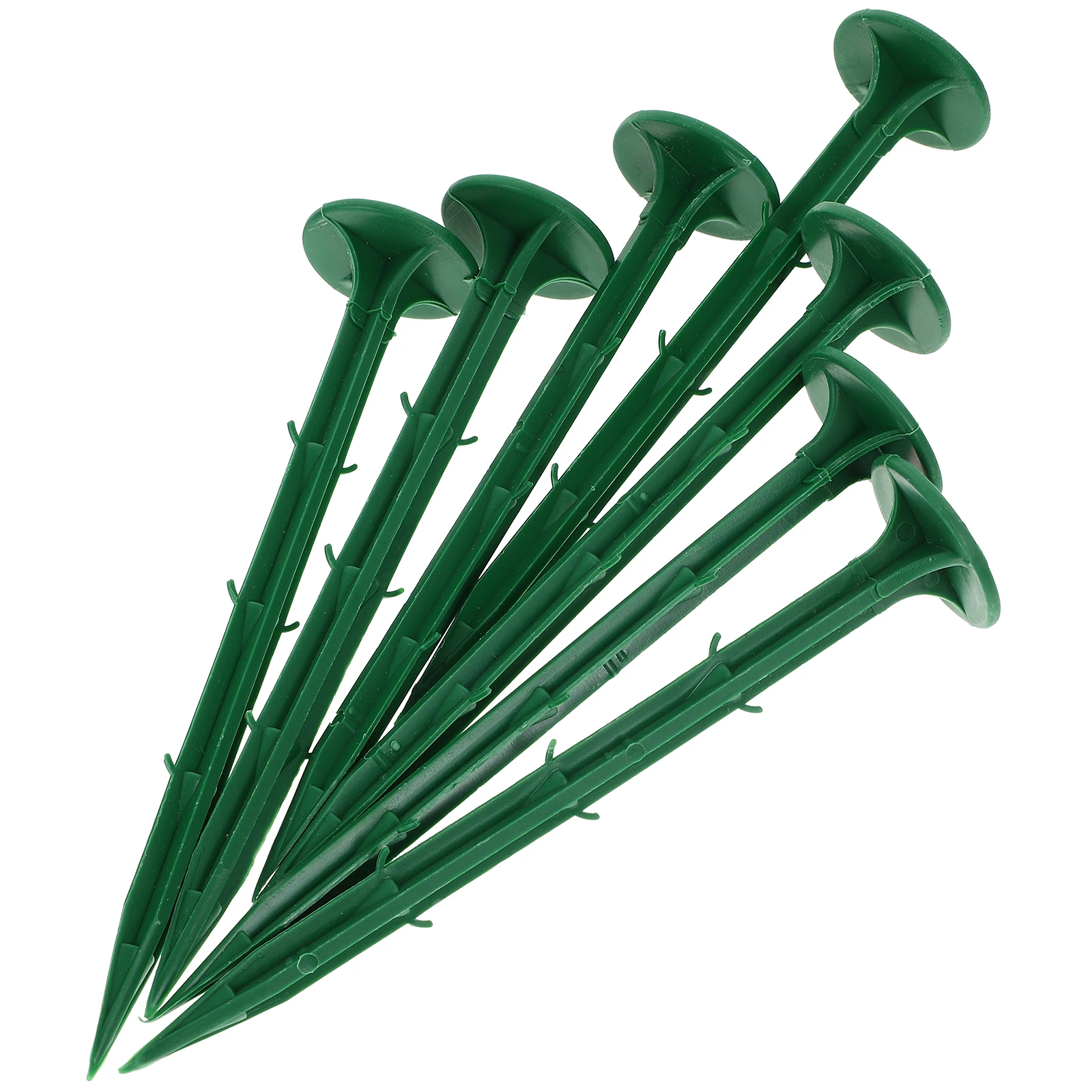 

100pcs Plastic Stakes 20cm Garden Pegs for Tarp Landscaping Fabric Spikes Durable Adjustable Outdoor Use
