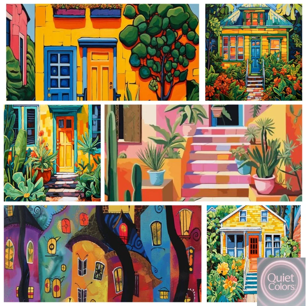 

Oil Painting By Number Figures Cartoon Abstract House Home Decoration Painting Wall Bedroom Room Decor Gift Frameelss