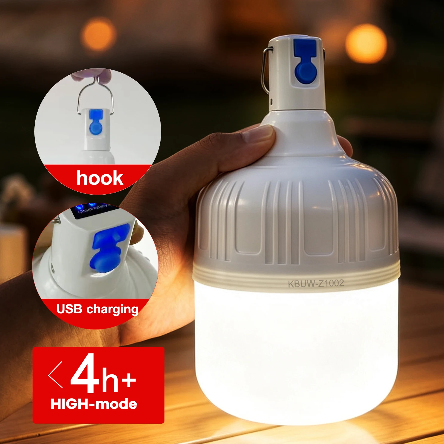KBUW Portable Camping Lantern High Brightness Long Battery Life Multiple Options 1500/2000mah