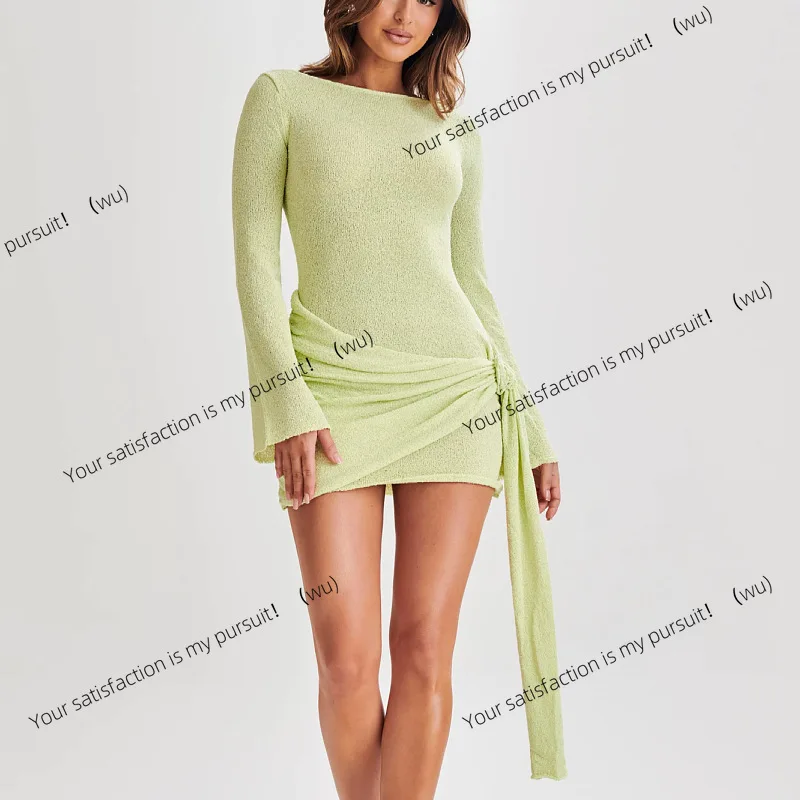 

Новая короткая юбка, женская одежда, осенне-зимнее высококачественное сексуальное трикотажное платье Spice Girl, короткая юбка для женщин