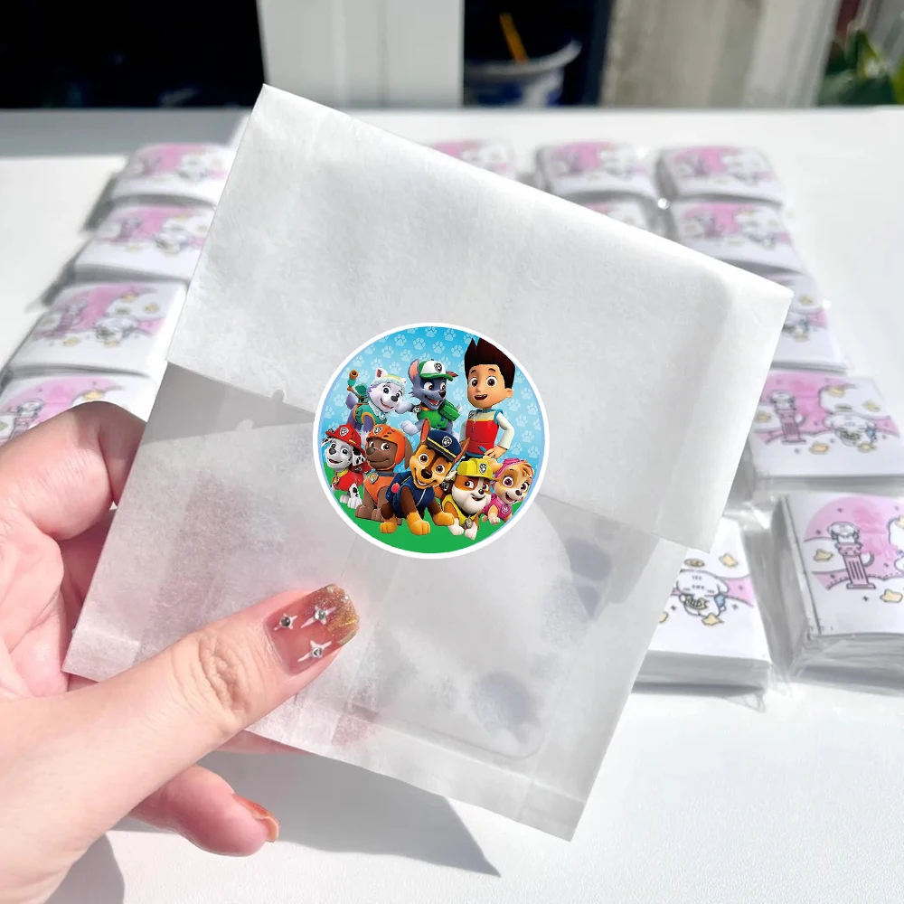 500PCS Cartoon PAW Patrol Sealing Stickers Roll Cute Ryder Marshall Anime Decals Waterproof Graffiti Phone Case Laptop Stationer