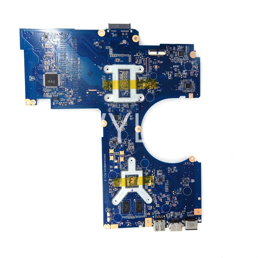 DAG34AMB6D0 Notebook Mainboard For HP PAVILION 15-AU Laptop Motherboard With i5-7200U CPU GT940M GPU 907408-601 G34A