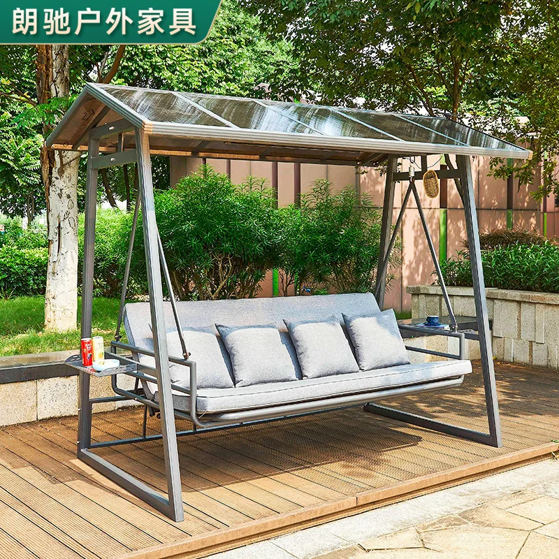 

Outdoor swing hanging patio rocking three people can lie down hammock outdoor hanging orchid outdoor hanging basket