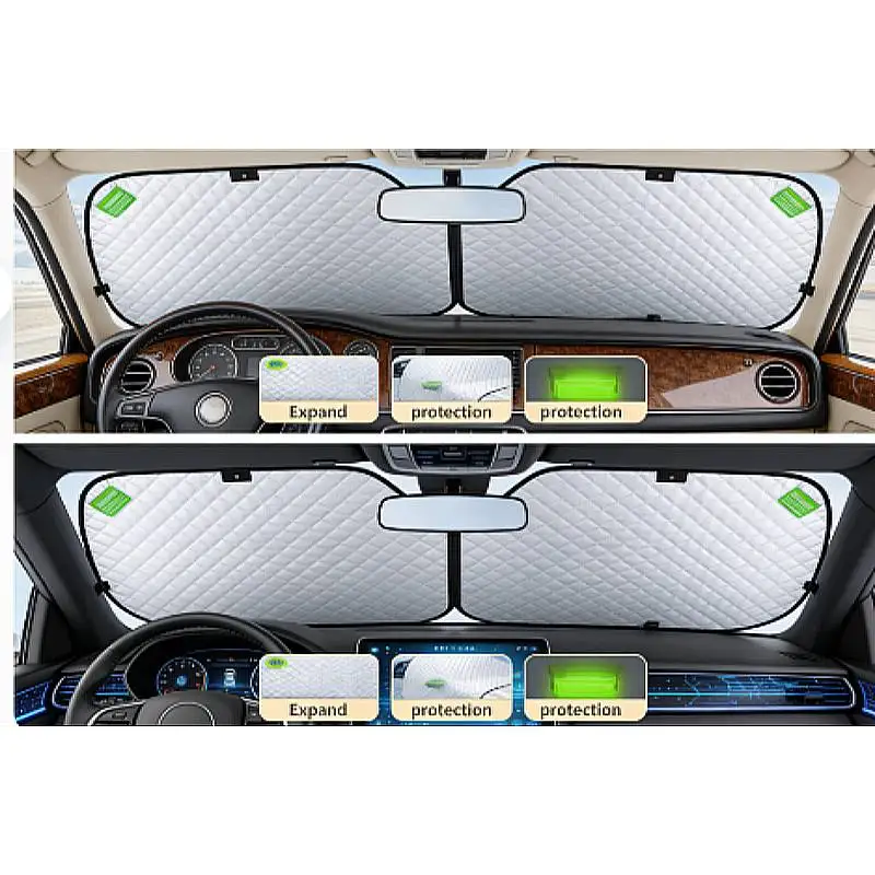 

Car Windshield Snow Cover Sun Shade Waterproof UV Frost Protection With Wiper & Mirror Covers For Cars SUV