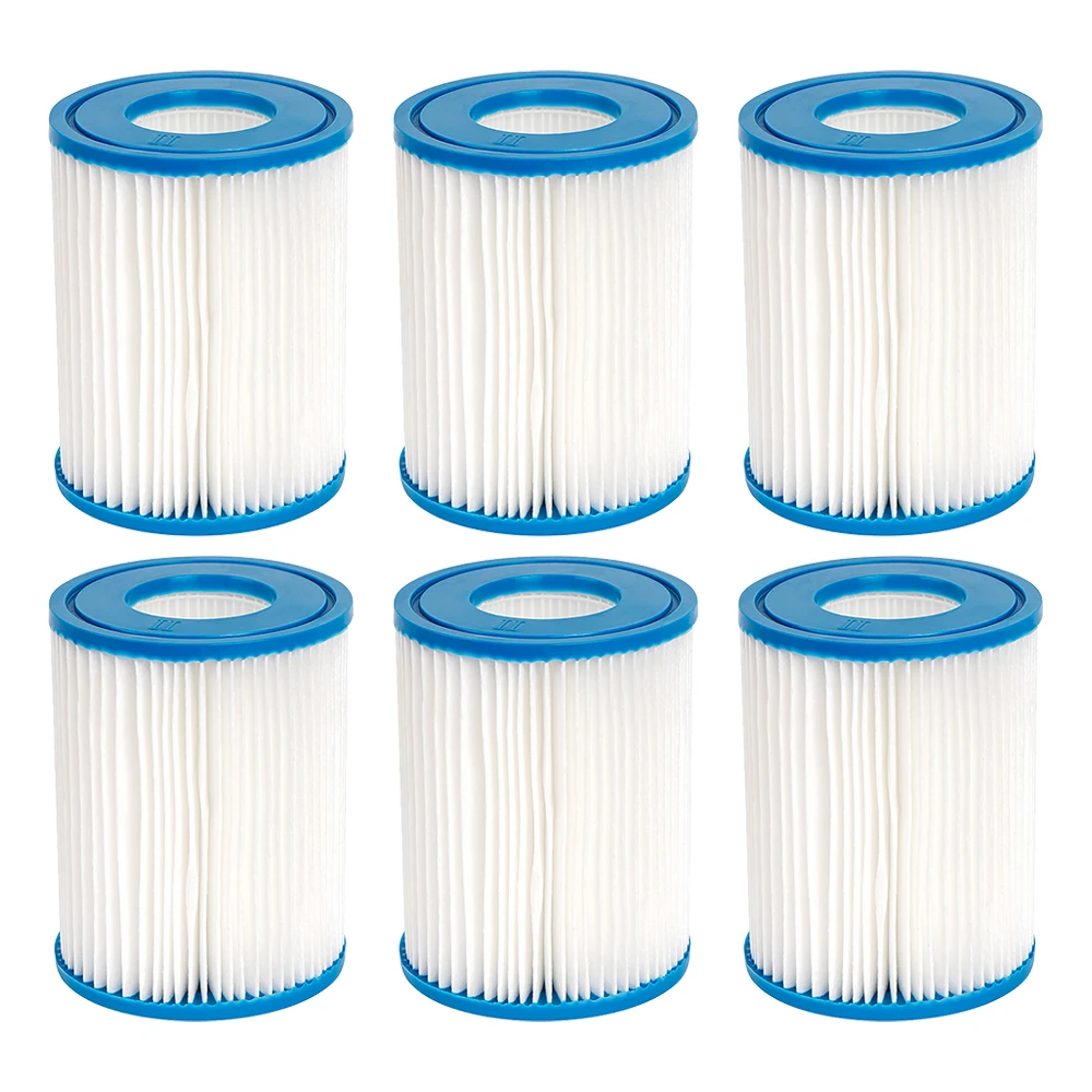 Cartucho de filtro para piscina tipo II para Bestway 58094, Bestway 58383 58386 530/800 GPH, bomba de filtro para Lay-Z-Spa
