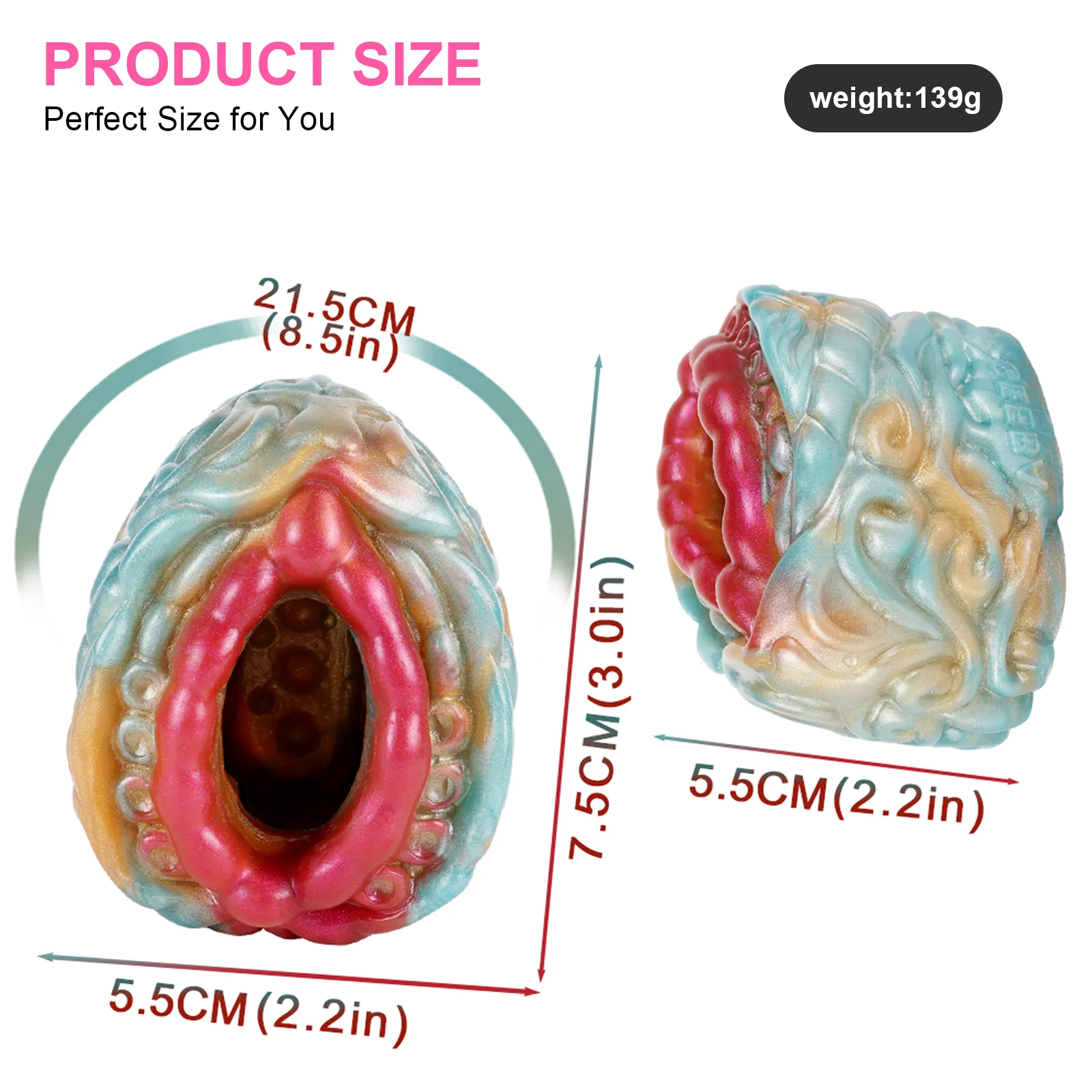 Penis Trainer Massager Open-Ended Sleeve Blowjob Toy Pocket Pussy Male Masturbator Reusable Liquid Silicone Mouth G6206