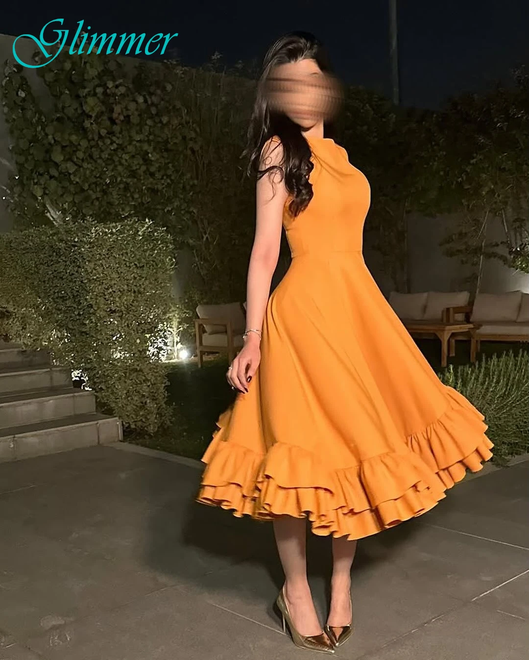 Sukienki wieczorowe w kształcie litery A z okrągłym dekoltem, eleganckie, formalne, nowoczesne, w stylu gwiazd, z temperamentem, szyte na miarę na specjalne okazje.