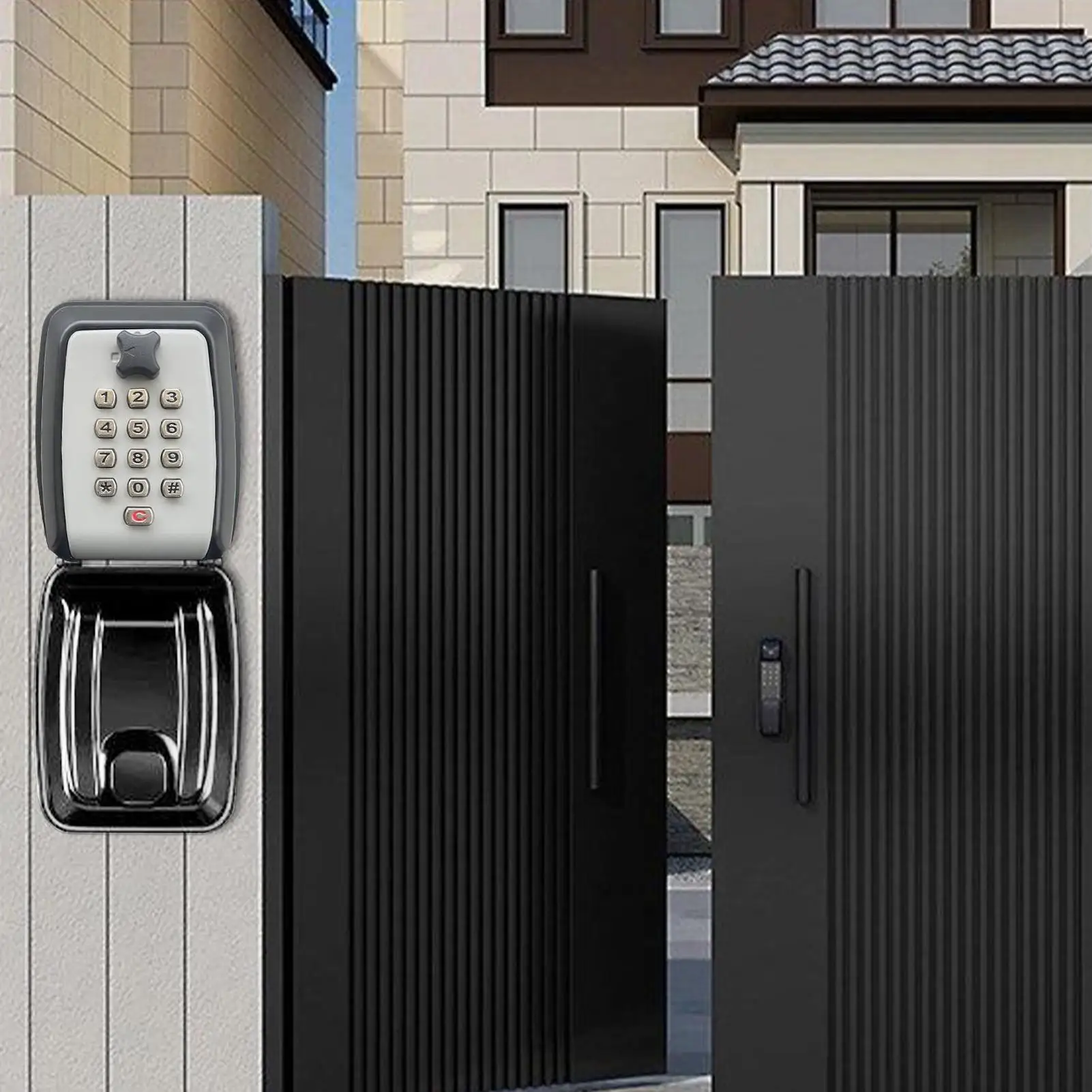 

Ящик для ключей, уличный замок для ключей с кодом, многофункциональный сверхпрочный контейнер с крышкой для студентов Homewner Renter