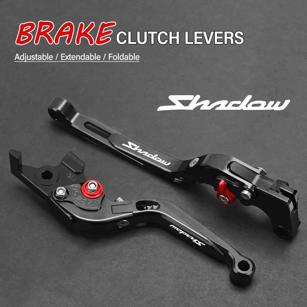 

FOR Honda VT1100C2S ABRE SHADOW 2000-2007 Motorcycle Hand Brake Clutch Adjustable Levers Handle Folding Extendable Lever grip