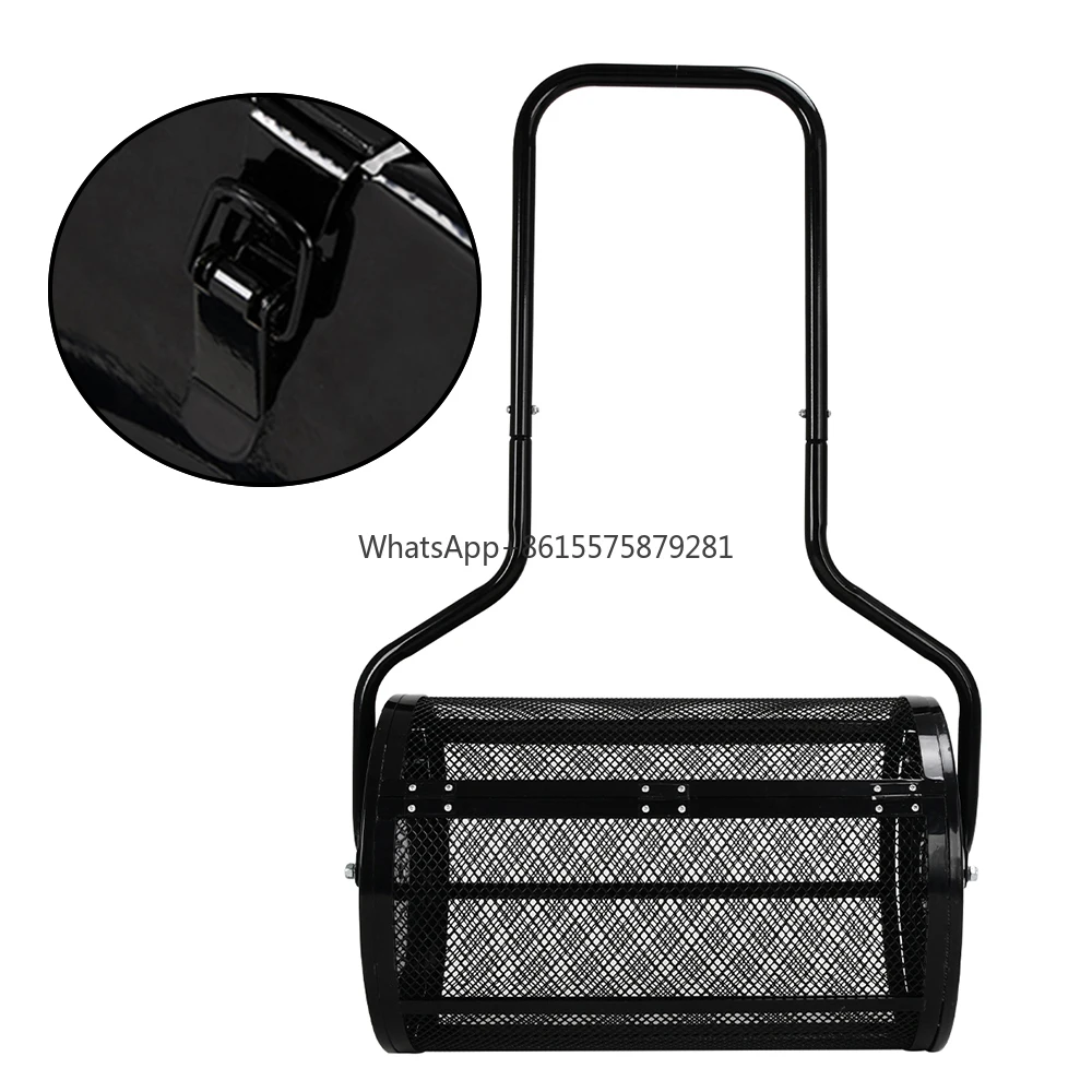 

Vertak 24 Inch Screen Type Detachable Compost Spreader Lawn Roller Peat Moss Spreader for Planting