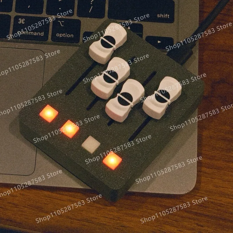 4 fader knob live midi controller daw mapping control