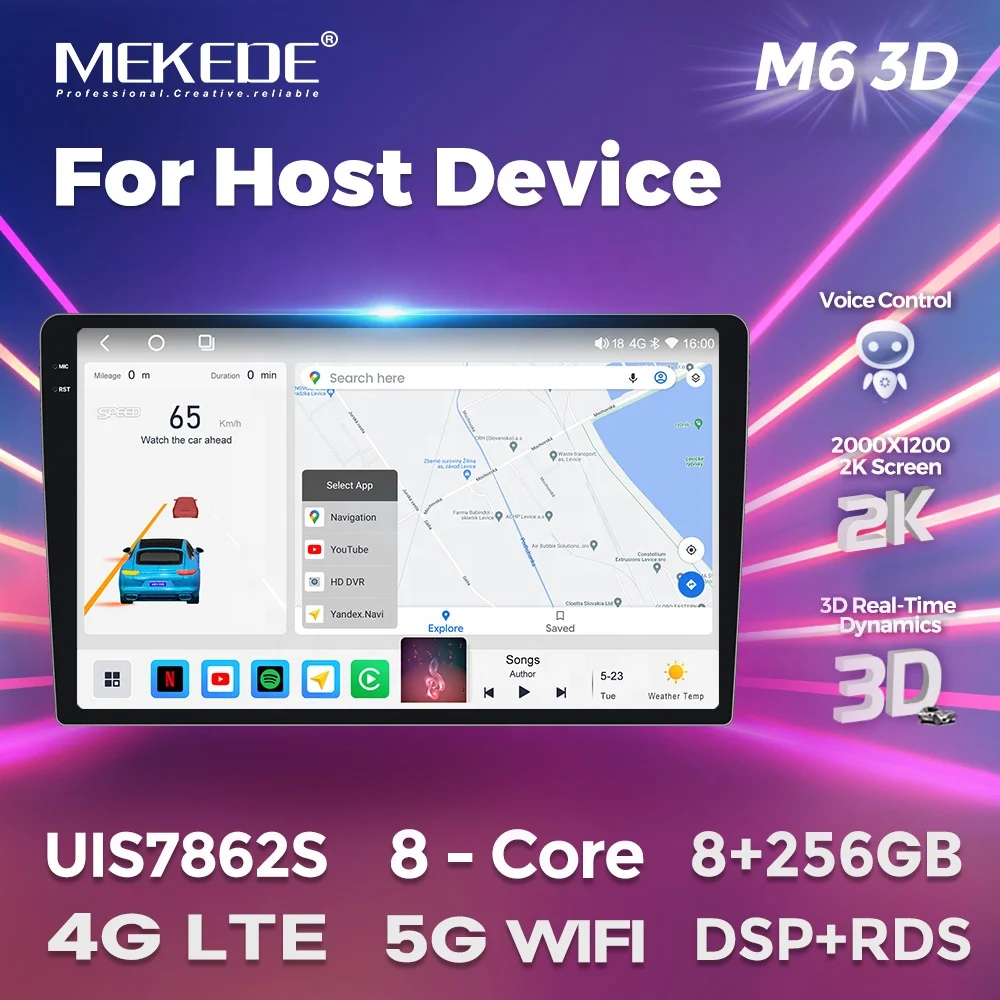 Android Touch Screen Navigation System Car Music Player Multimedia DSP 4G WIFI Radio For Car Universal Toyota Peugeot