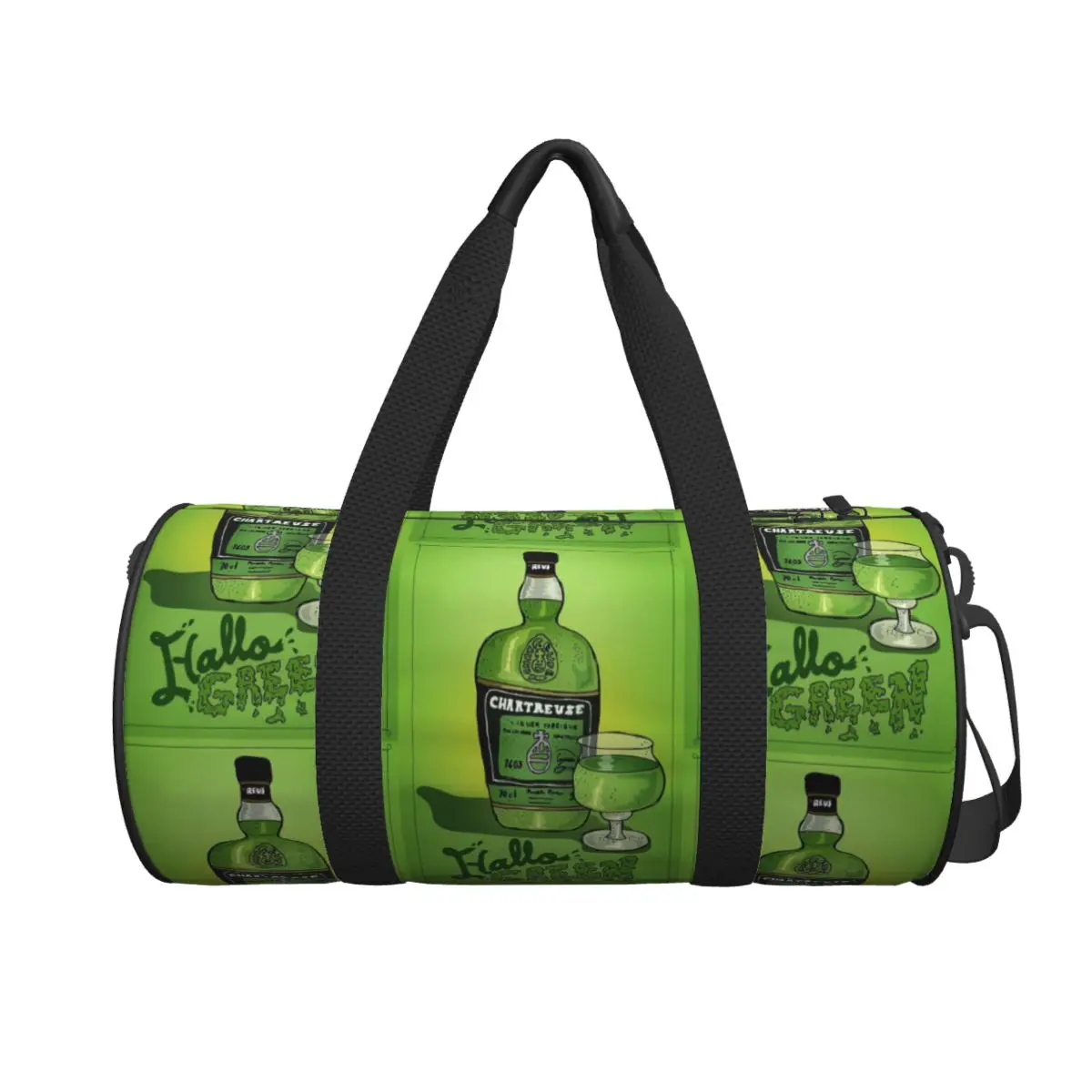 

Зеленая бутылка Chartreuse, картина маслом, напиток, большая спортивная сумка, водонепроницаемая дорожная сумка, сумки для фитнеса