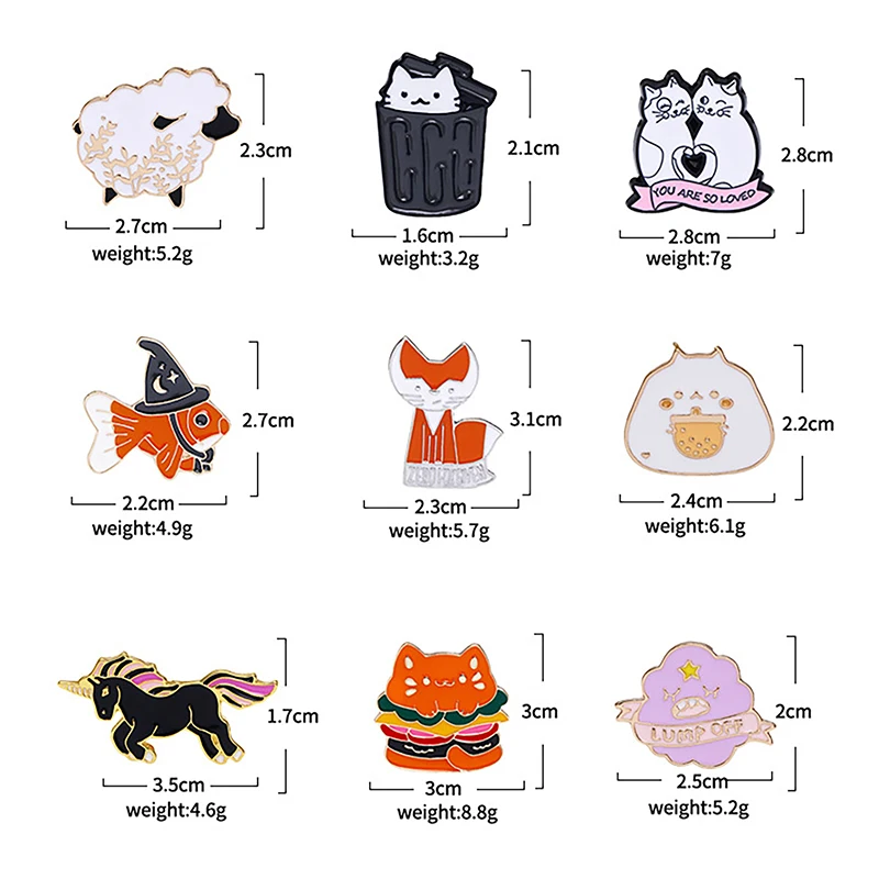 Cute Cartoon Brooch Animal Sprouting Duckling Badge Student Pencil Bag Personalized Bag Pin Clothes Accessories