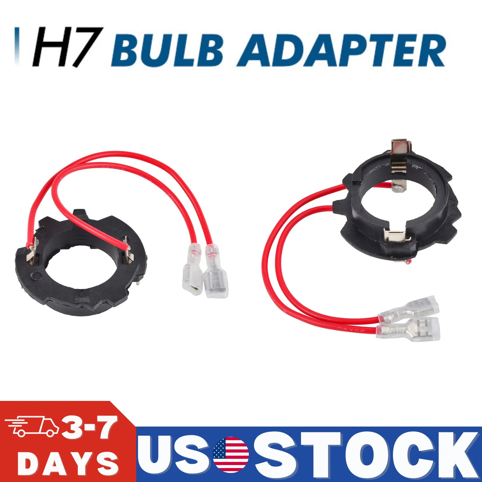 

2PCS H7 LED Car Headlight Bulb Base Adapter Holder Socket Retainer For VW Golf GTI MK5 For VW JETTA MK5 2005-2010