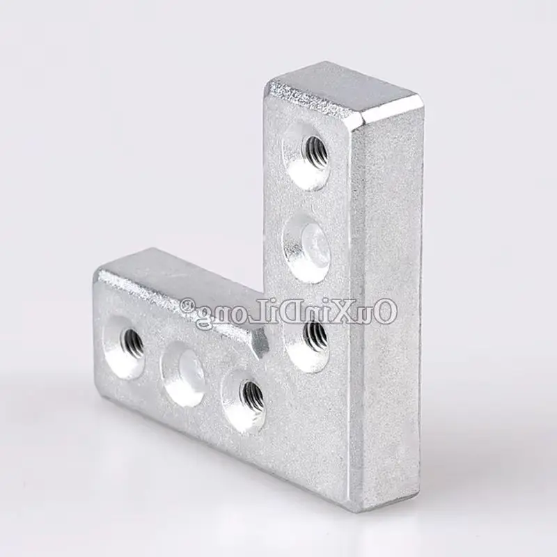 

100PCS Metal Aluminium Alloy Door Frame Corner Braces L Shape Right Angle Plastic Steel Profile Floding Angle Codes Connectors