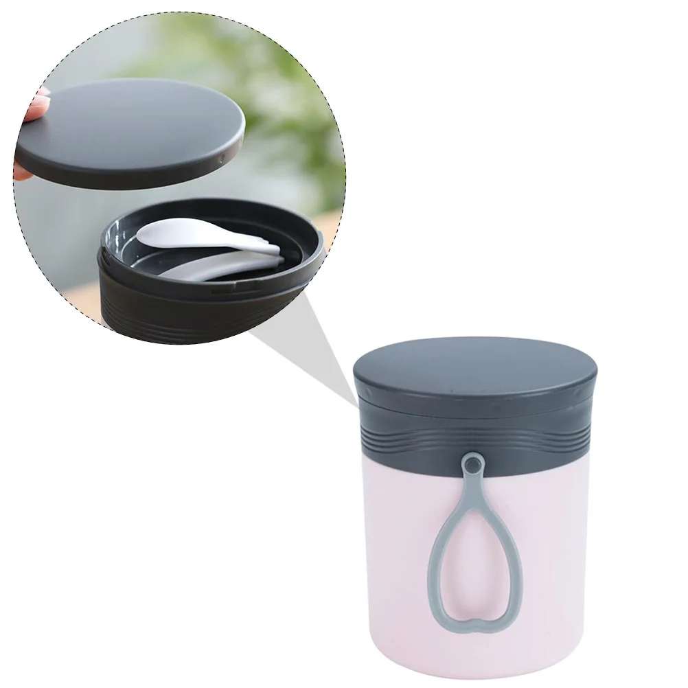 

304 Stainless Steel Insulated Soup Cup Leakproof With Lifting Rope Built-In Silicone Seal For Work School Picnic Travel Food Jar