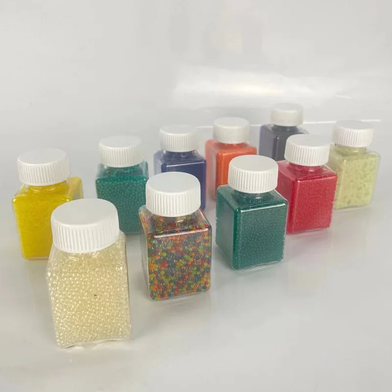 HOTColorful كرات كريستال زجاجة مربعة صغيرة كريستال رصاصة 7-8 مللي متر ماصة حبة تحميل فقاعة حبة #1