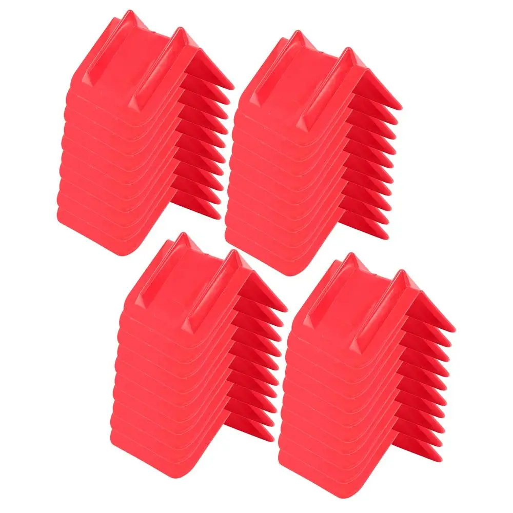 

Products 50 Pack V Edge Protectors Flatbed, 8 x 12, Red Vee Shaped Plastics Corner Protectors for Cargo Loads Tie Down Strap Gu