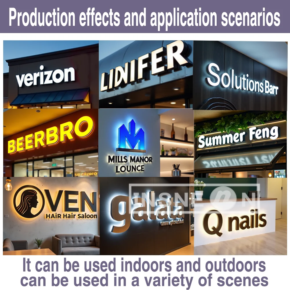 Neonowe logo LED na zamówienie, reklama firmowa, personalizowany projekt, oznakowanie, metalowe szyldy, plakat, tablica świetlna, litery, akryl na zewnątrz