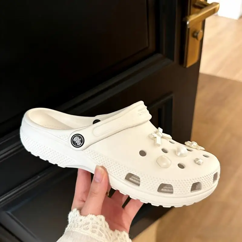 Elegante Ballett-Schuh-Charms mit weißer Schleife, Set für Sommer 2026, koreanische Sandalen, Clogs, Blumen-Accessoires, DIY-Dekorationen für Damenschuhe – Detail 6