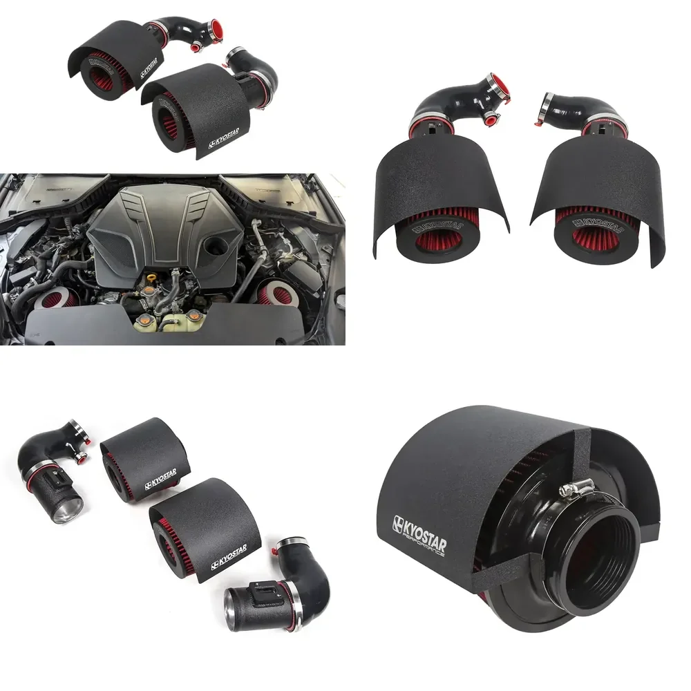 【2026 Meilleures ventes】 Kit d'admission d'air froid + Bouclier thermique pour Infiniti Q50 Q60 3.0L Twin Turbo VR30DDTT 2016+