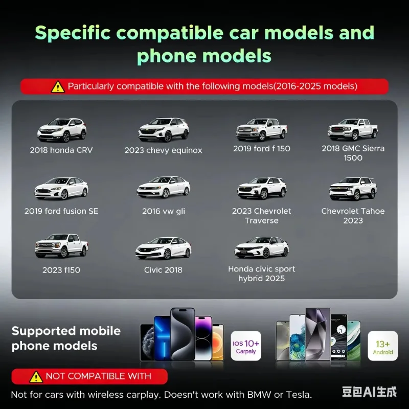 CarRocket CarPlay Ai Box Android 15 Wireless Android Auto USB Adapter Plug & Play For Youtube Netflix Toyota Mazda Hyundai Ford view 6