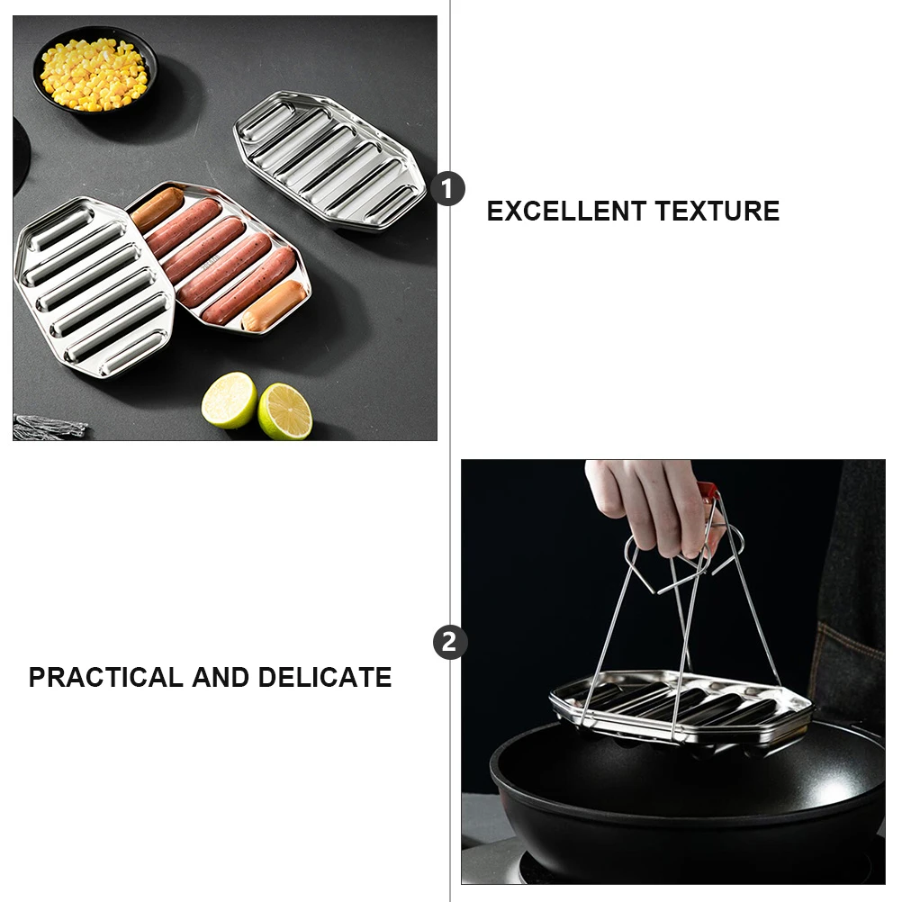 

Stainless Steel Sausage Mold 304 Hot Dog Steamed Cake Baby Food Kitchen Supplies Non Toxic Easy Clean Homemade