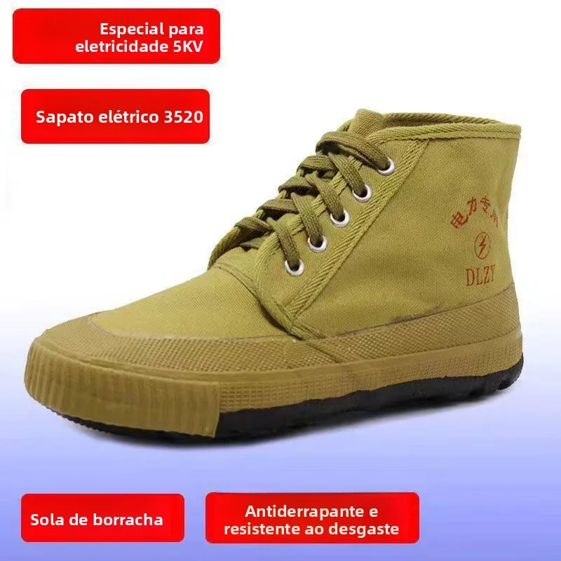 insulated-canvas-mid-calf-women's-safety-shoes-power-industry-protective-footwear-labor-protection-electrical-insula