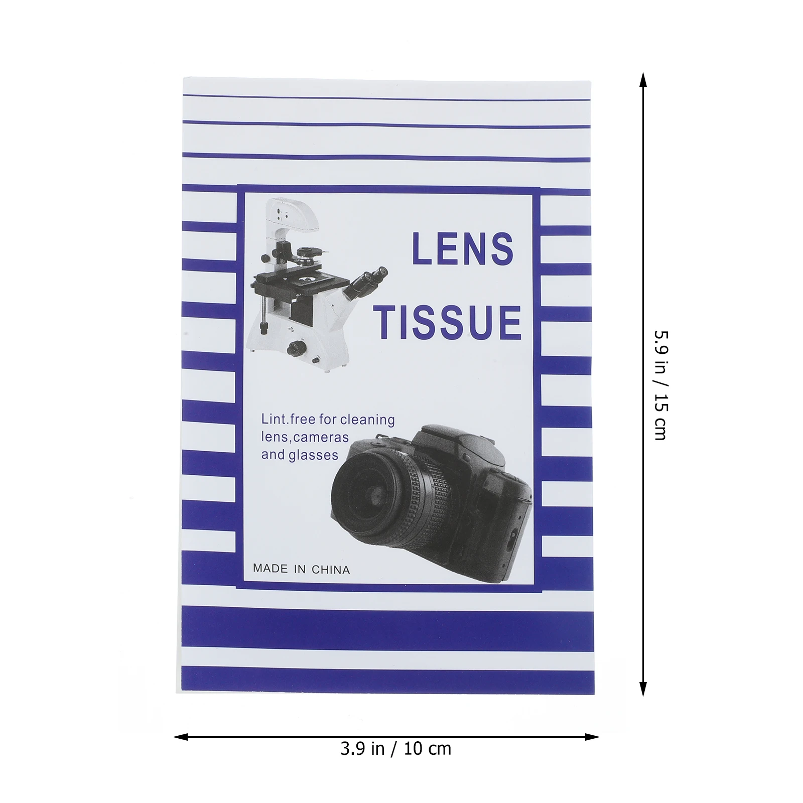 

100 pcs Lens Paper Wipes Dry Cleaning Tissues No Lint Water Absorbent Thin Camera LCD Monitor Glasses CD Microscope Eyeglasses